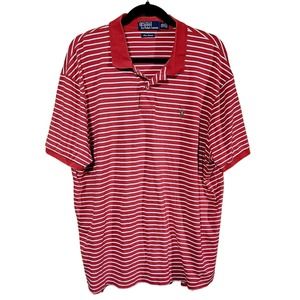 POLO RALPH LAUREN SHIRT -XXL- RED INTERLOCK PIMA SOFT CLASSIC PONY BIG & TALL